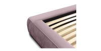 Lit coffre 160x200 coloris rose - Collection MINAO