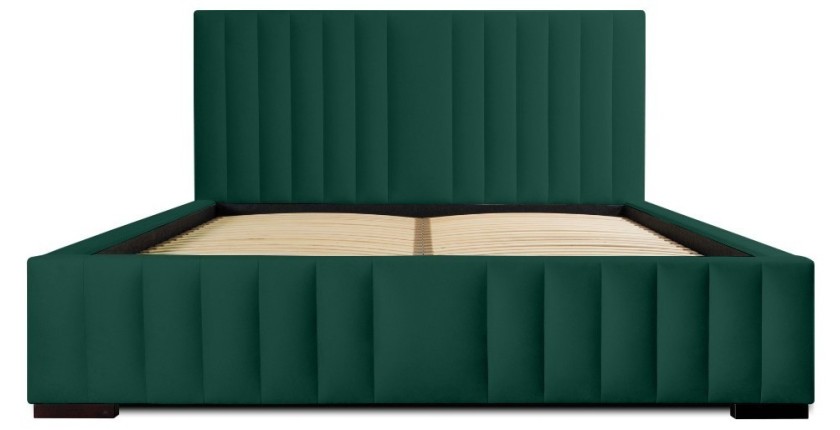 Lit coffre 140x200 coloris vert - Collection LAS