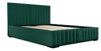 Lit coffre 160x200 coloris vert - Collection LAS