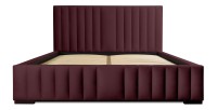 Lit coffre 160x200 coloris bordeaux - Collection LAS