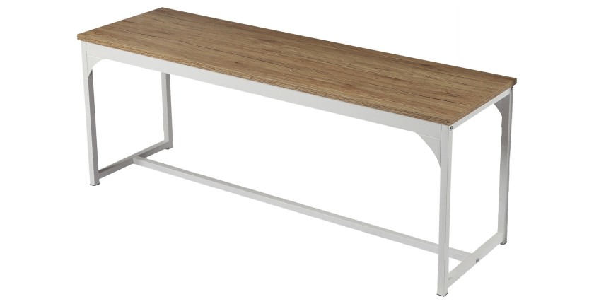 Banc de jardin blanc 120x46x35