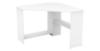 Bureau d'angle design collection KARO coloris blanc.