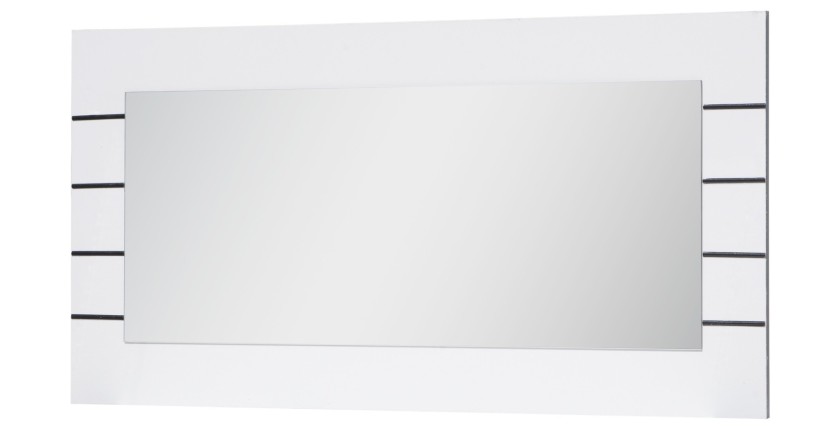 Grand miroir LINA BLANC. Accessoire idéal pour votre salon