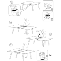 Table extensible salle à manger scandinave MALMO. Dimensions 180-220 cm avec rallonge. Coloris chêne clair.