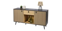 Buffet 2 portes et 1 tiroir et une niche style design dimensions 150x40x78cm