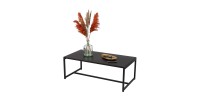 Table basse coloris noir style classique dimensions 100x50x36cm