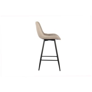 Tabouret de bar style vintage coloris beige. Collection PALMADE