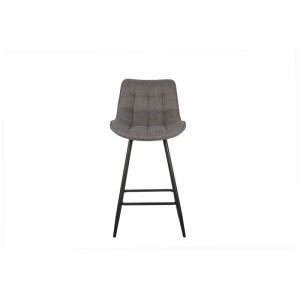 Tabouret de bar style vintage coloris gris clair. Collection PALMADE