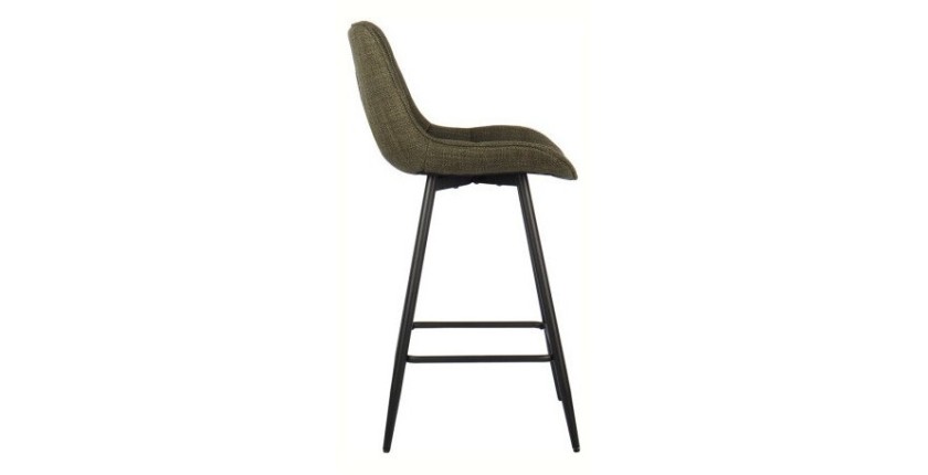 Tabouret de bar style vintage coloris vert. Collection PALMADE