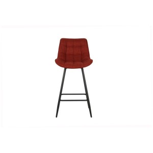 Tabouret de bar style vintage coloris rouge. Collection PALMADE