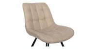 Chaise PALMADE Tissus Beige, dimension L51xH80xP61 cm, idéal pour votre cuisine ou salle à manger