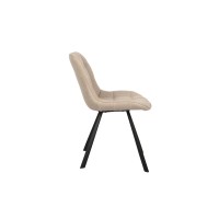 Chaise PALMADE Tissus Beige, dimension L51xH80xP61 cm, idéal pour votre cuisine ou salle à manger