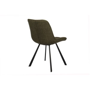 Chaise collection PALMADE Tissus Vert, dimension L51xH80xP61 cm, idéal pour votre cuisine ou salle à manger