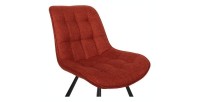 Chaise collection PALMADE Tissus Rouge, dimension L51xH80xP61 cm, idéal pour votre cuisine ou salle à manger