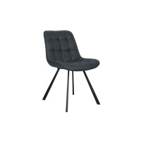 Chaise collection PALMADE Tissus Bleu foncé, dimension L51xH80xP61 cm, idéal pour votre cuisine ou salle à manger