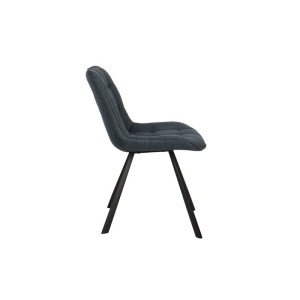 Chaise collection PALMADE Tissus Bleu foncé, dimension L51xH80xP61 cm, idéal pour votre cuisine ou salle à manger