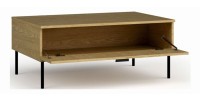 Ensemble meubles salon : Meuble TV 200 cm, table basse, buffet, chêne, collection MONDO