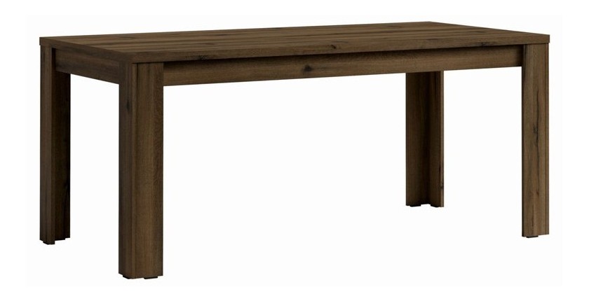 Table extensible 180-220 cm - chêne noble et noir - collection MERLIN