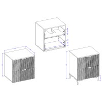 Meuble sous vasque de salle de bain 60cm avec 2 tiroirs collection CHIC coloris noir et doré