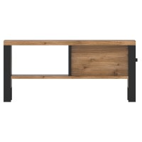 Table basse design DARWIN – Épicéa et noir