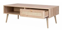 Table basse ALTA chêne clair – Design scandinave et rangement pratique