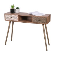 Console ALTA coloris chêne clair avec 2 tiroirs – Design scandinave et rangement pratique