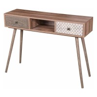 Console ALTA coloris chêne clair avec 2 tiroirs – Design scandinave et rangement pratique