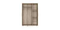 Armoire DUNDEE - 3 Portes - Coloris Chêne Clair - 150 x 63 x 210 cm