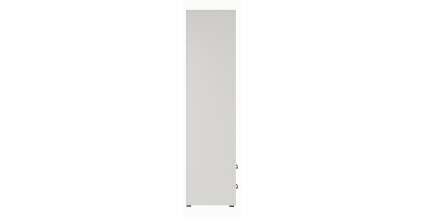 Armoire 4 portes avec 2 miroirs TOM – Dimensions H185 x L160 x P52 cm – Coloris blanc – Style design