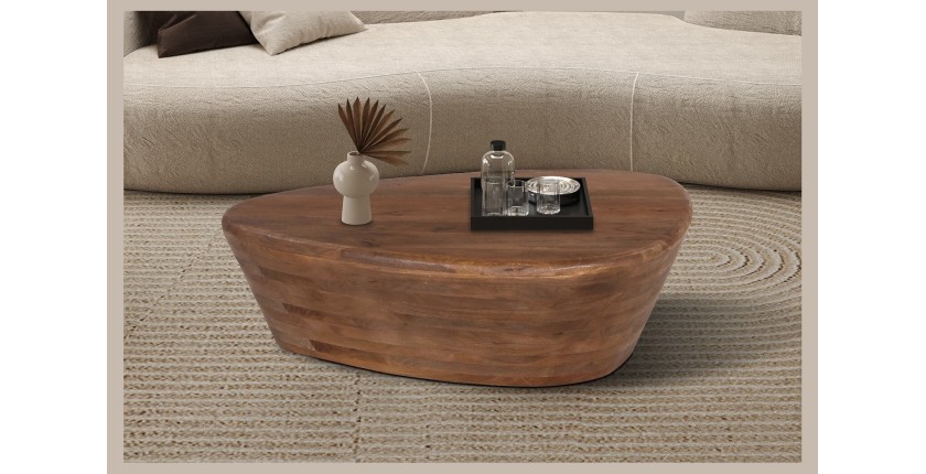 Table basse en bois massif collection BALI - Style ethnique et design