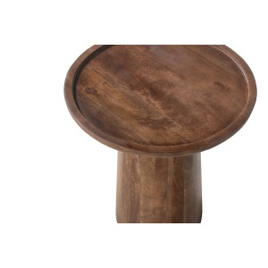 Table d'appoint ronde en bois massif collection JAKARTA - Style ethnique et design - Diamètre 45cm