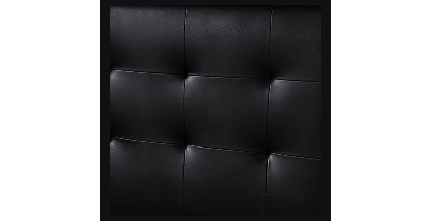 Lit coffre RICO – 160x200 cm – Coloris noir – Sommier inclus – Design élégant et pratique